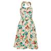 Voodoo Vixen - Ella halter Robe de patineur - Imprimé tropical - Multicolore Product image